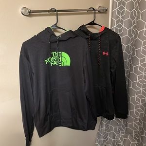 Men’s Under Armour Coldgear & The North Face Sweatshirts